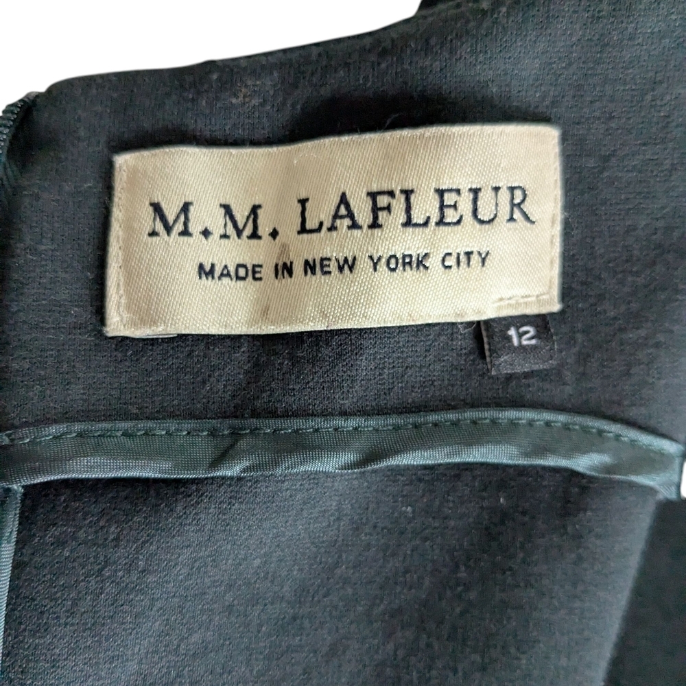 M.M. Lafleur Grey Sheath Dress Size 12 pre owned - Picture 7 of 7